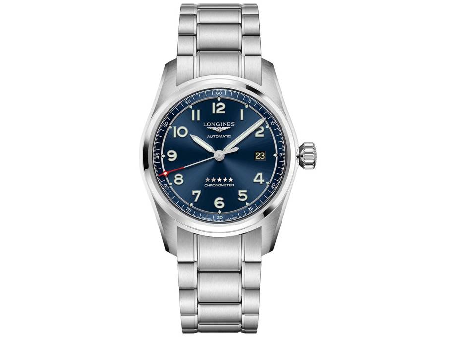 Spirit Automatik Edelstahl 40 mm blaues Zifferblatt Edelstahlband