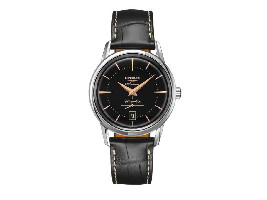 Heritage Flagship Herrenuhr Automatik schwarzes Zifferblatt