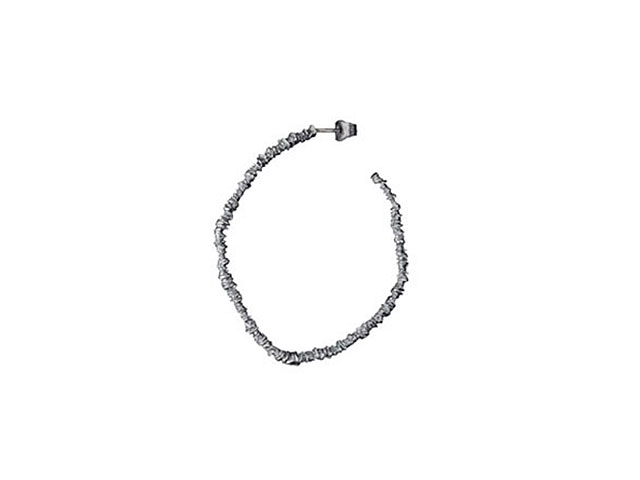 KUU Collection Ohrschmuck einzelne Creole 52 mm Silber