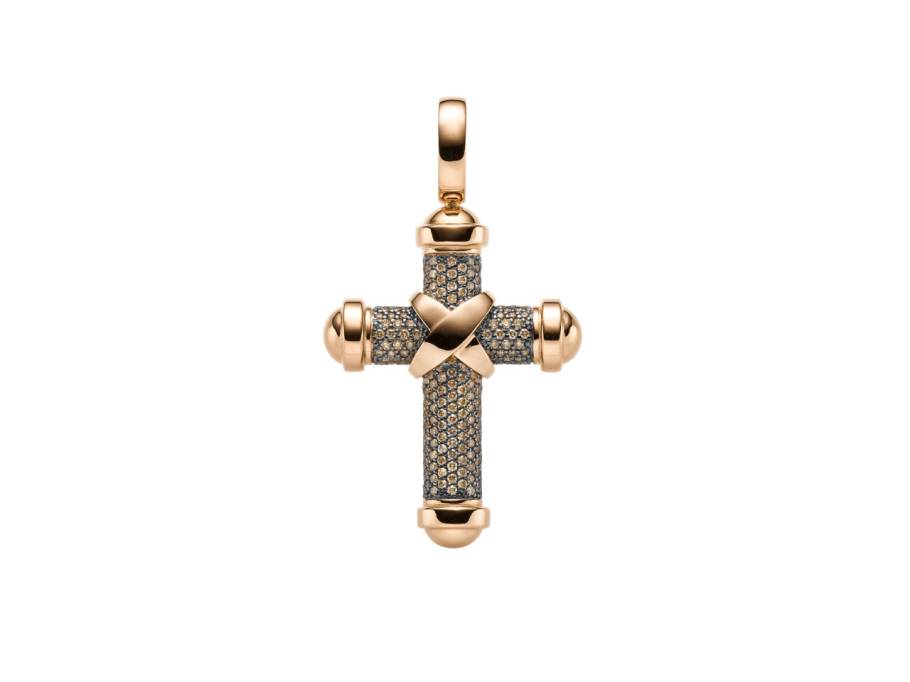 Crosses Anhänger klein Roségold mit Brillanten 0,450ct