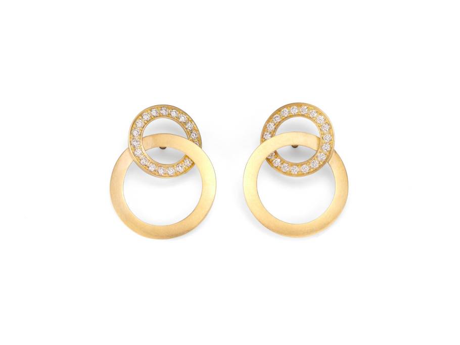 Liaison mit Brillanten Ohrstecker Gelbgold