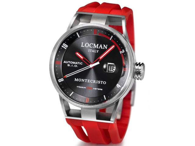 Montecristo Automatik Titan Edelstahl rot