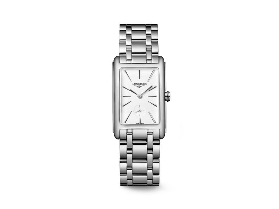 DolceVita  Medium Quarz Edelstahl 23x37mm weißes Zifferblatt Metallband