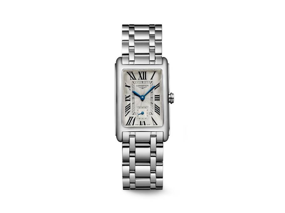 DolceVita  Medium Quarz Edelstahl 23x37mm silbernes Zifferblatt römisch Metallband