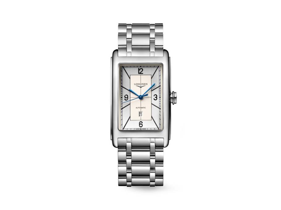 DolceVita Maxi Automatik Edelstahl 28x47mm silbernes Zifferblatt arabisch Metallband