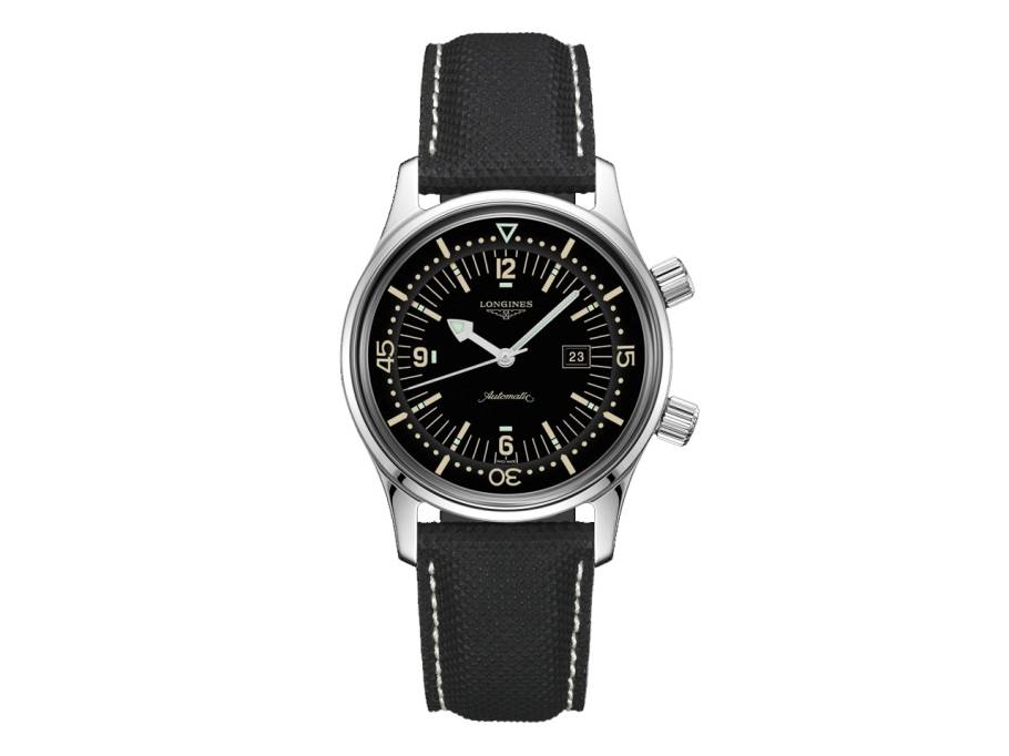 Heritage Legend Diver Automatik Edelstahl Lederband schwarz