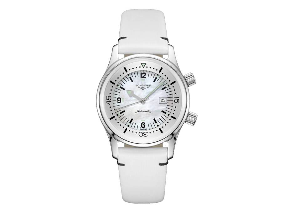 Heritage Legend Diver Automatik Edelstahl Lederband weiß