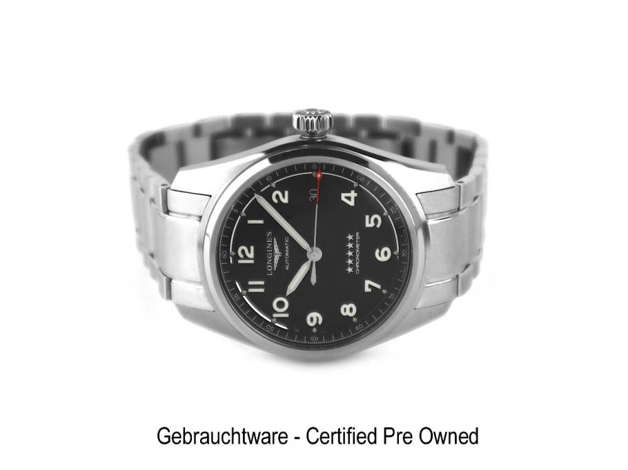 Spirit Automatik Edelstahl 40mm schwarzes Zifferblatt Metallband L38104536 Full Set mit Garantie Occasion