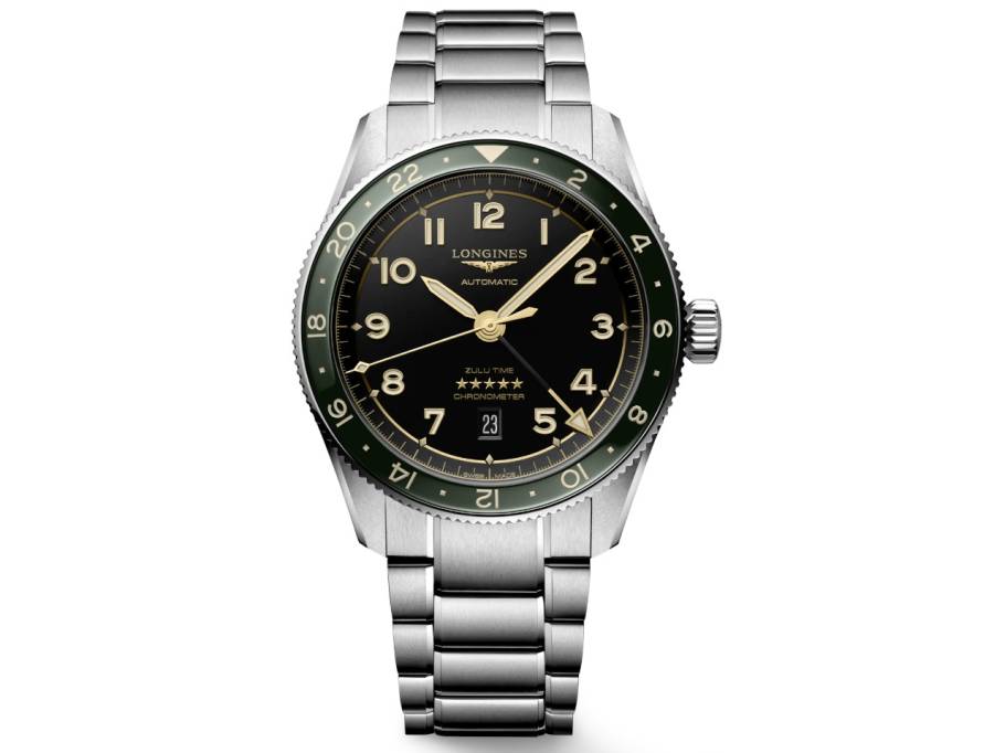 Spirit Zulu Time Automatik Chronometer Edelstahl 42 mm anthrazites Zifferblatt Metallband
