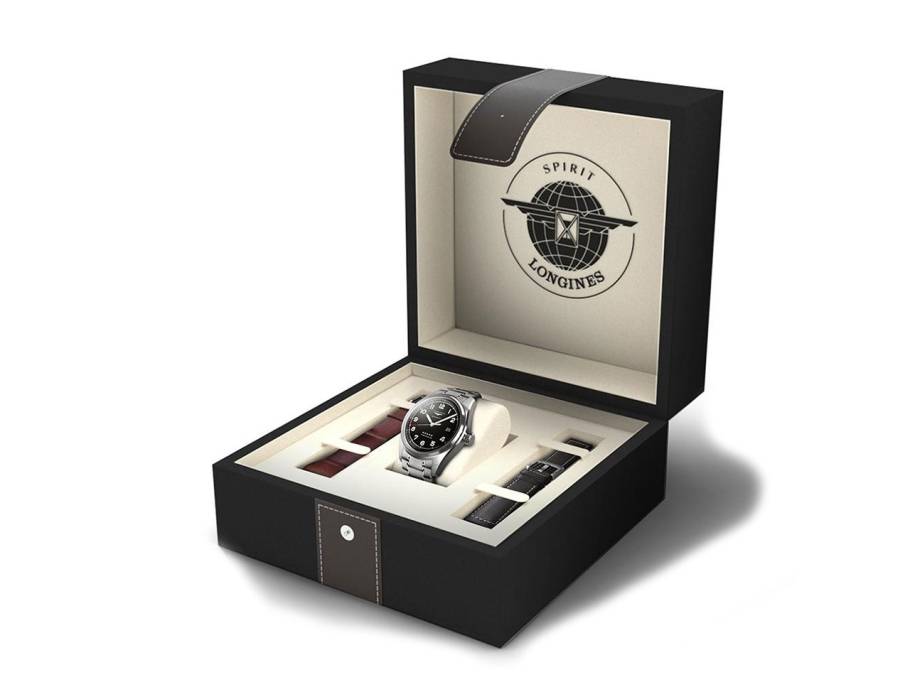 Spirit Automatik Prestige Edition Edelstahl 42 mm schwarzes Zifferblatt Edelstahlband 