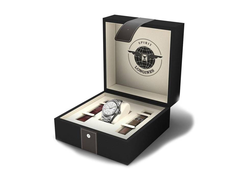 Spirit Automatik Prestige Edition Edelstahl 42 mm silbernes Zifferblatt Edelstahlband 