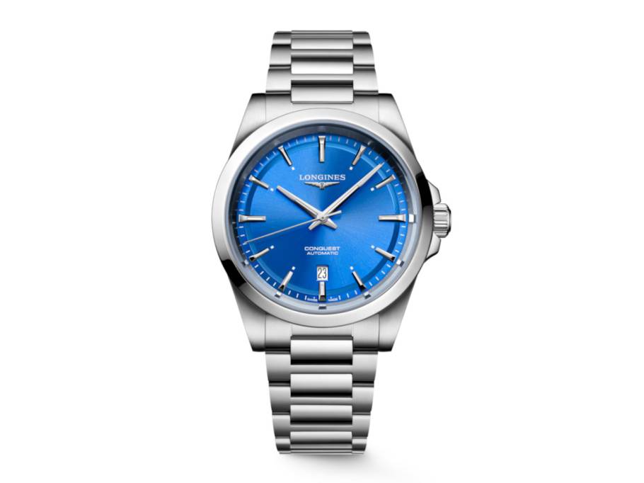 Conquest Sylt Edition Automatik Edelstahl 41mm blaues Zifferblatt Metallband limitiert