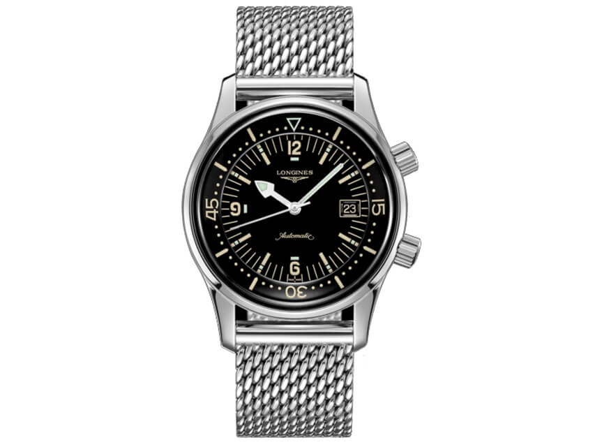 Longines Heritage Legend Diver Automatik mit schwarzem Zifferblatt