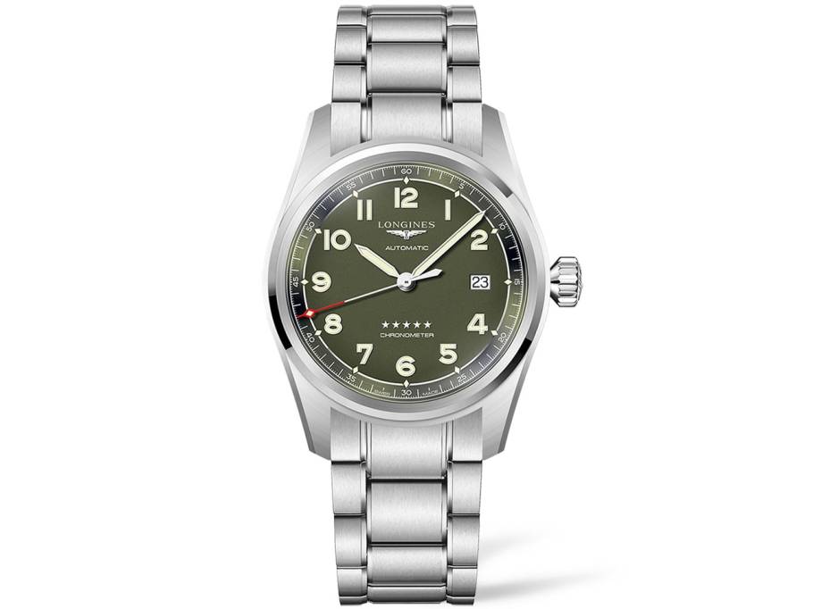 Spirit Automatik Edelstahl 40 mm grünes Zifferblatt Edelstahlband