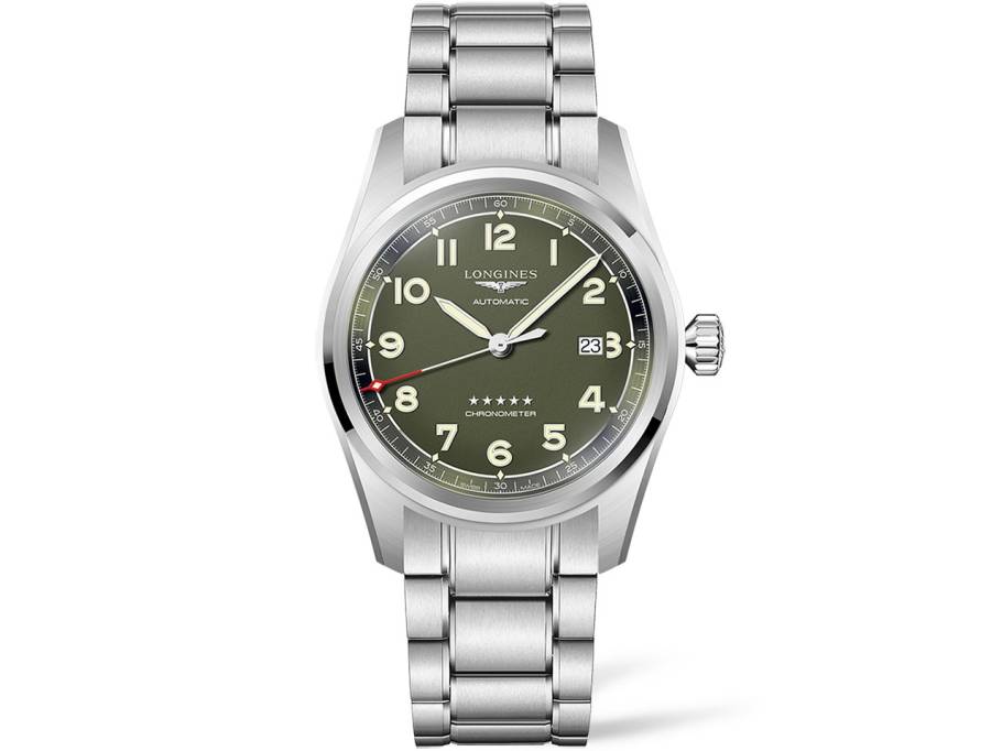 Spirit Automatik Edelstahl 42 mm grünes Zifferblatt Edelstahlband