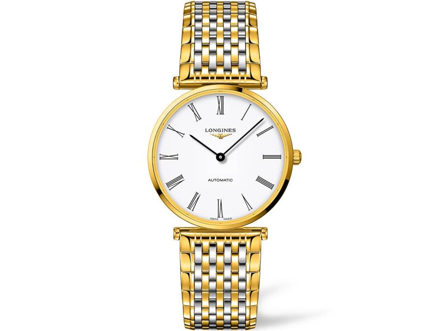 La Grande Classique Automatik goldfarben römisch Metallband bicolor