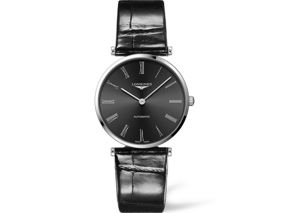 La Grande Classique Automatik schwarz römisch Lederband