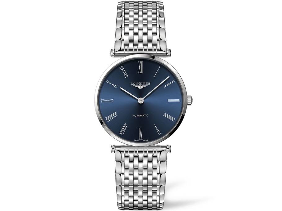 La Grande Classique Automatik blau römisch Metallband