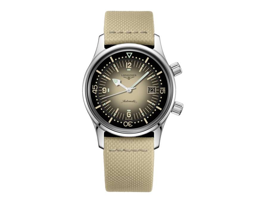 Heritage Legend Diver Automatik Edelstahl Lederband beige