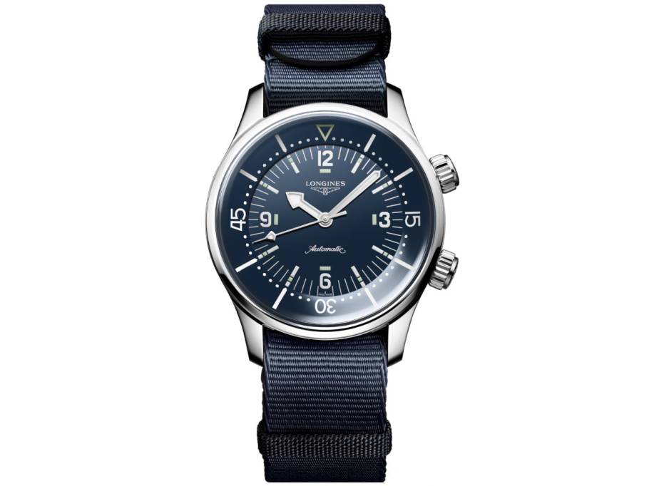 Legend Diver Chronometer Automatik Edelstahl 39mm blaues Zifferblatt blaues Textilband