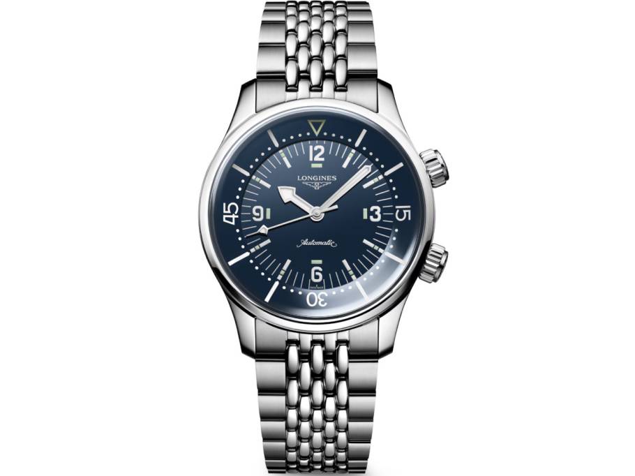 Legend Diver Chronometer Automatik Edelstahl 39mm blaues Zifferblatt Metallband