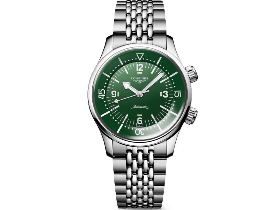 Legend Diver Chronometer Automatik Edelstahl 39mm grünes Zifferblatt Metallband