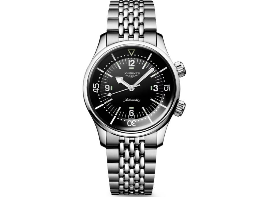 Legend Diver Chronometer Automatik Edelstahl 39mm schwarzes Zifferblatt Metallband