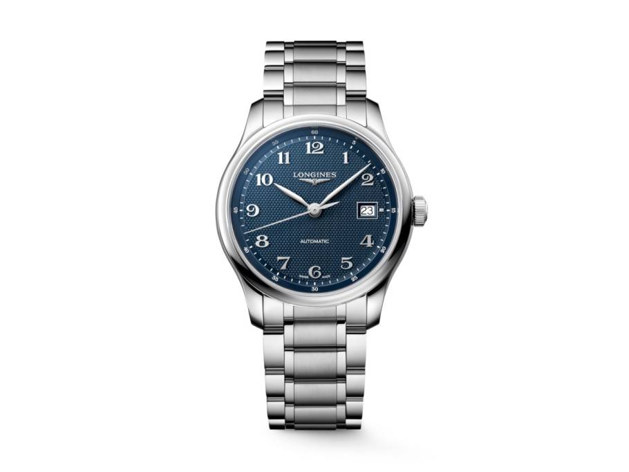 Master Collection Automatik Edelstahl 39mm blaues Zifferblatt Metallband