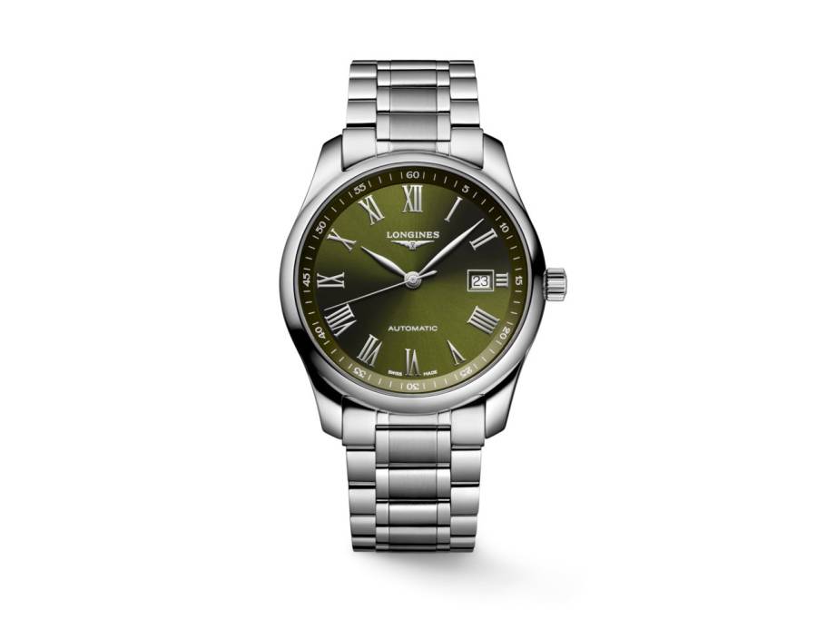 Master Collection Automatik Edelstahl 40mm grünes Zifferblatt Metallband
