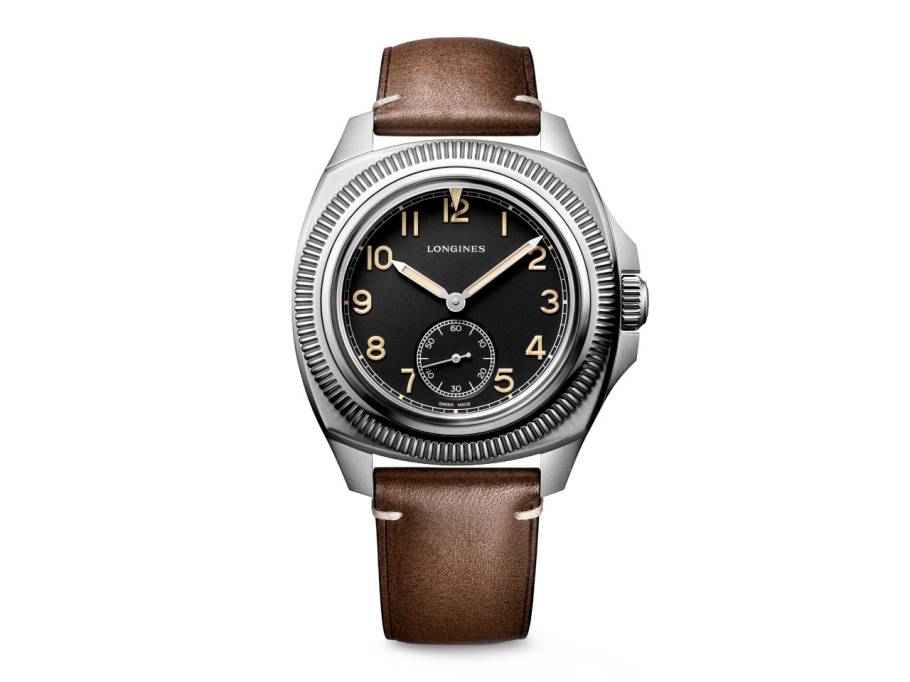  Pilot Majetek Automatik Edelstahl schwarz Lederband braun
