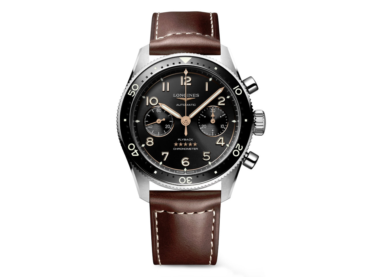 Longines Spirit Flyback Chronograph Automatik Edelstahl