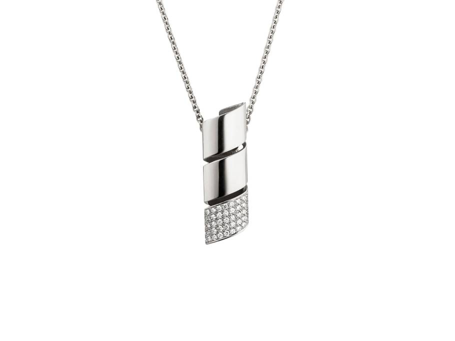 Loop Platin Anhänger mit Brillanten 0,205 ct
