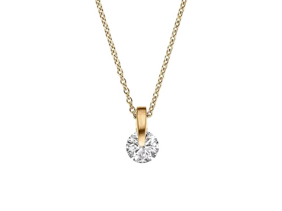 Liberte Lumina Collier Gelbgold mit Brillant 0,50