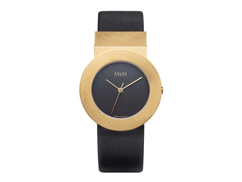 M&M Steel Collection M20200-415 Steel Star IP-Gelbgold Lederband 