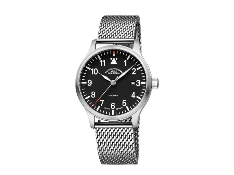 Terrasport II Automatik Edelstahl 40mm schwarzes Zifferblatt Metallband