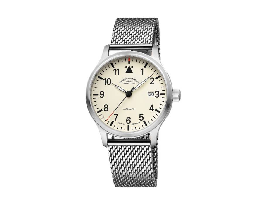 Terrasport II Automatik Edelstahl 40mm weißes Zifferblatt Metallband