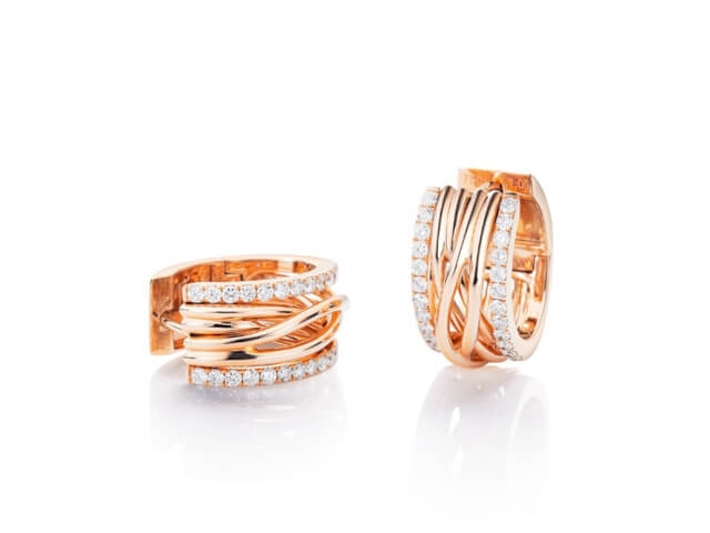 Magnifico  Creolen Roségold mit Brillanten