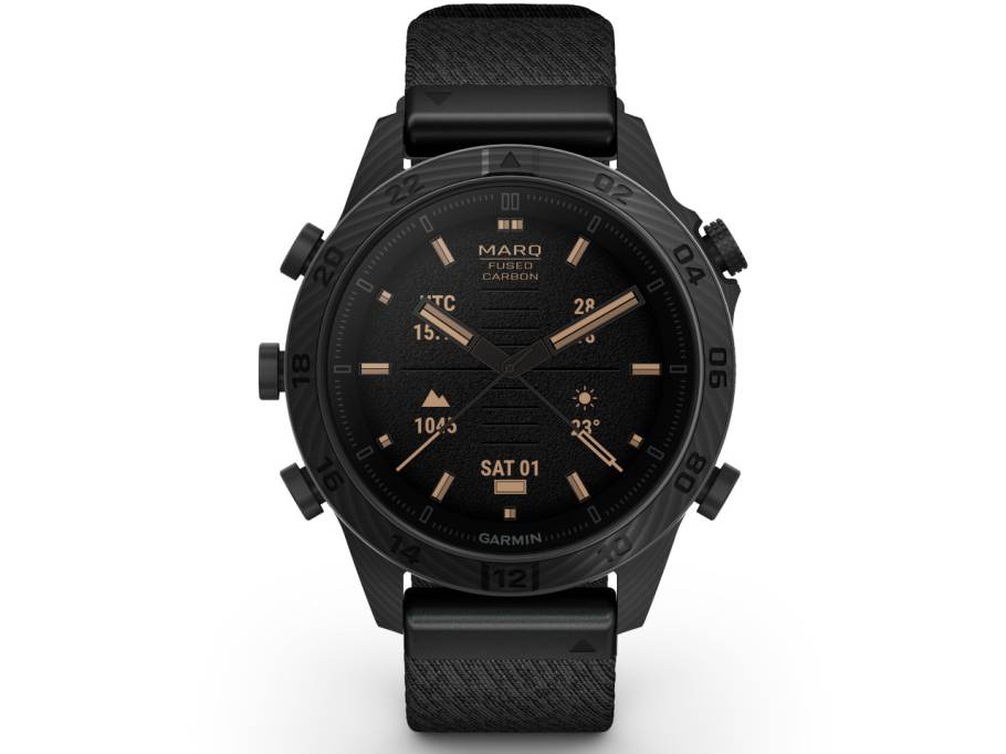    MARQ Commander Gen 2 Carbon Edition Carbon 46mm digital schwarzes Jacquard-Weave Nylonband