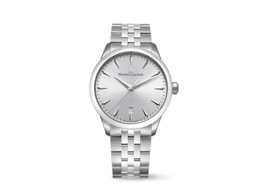 1975 Quarz Edelstahl 39mm silberfarbenes Zifferblatt Metallband