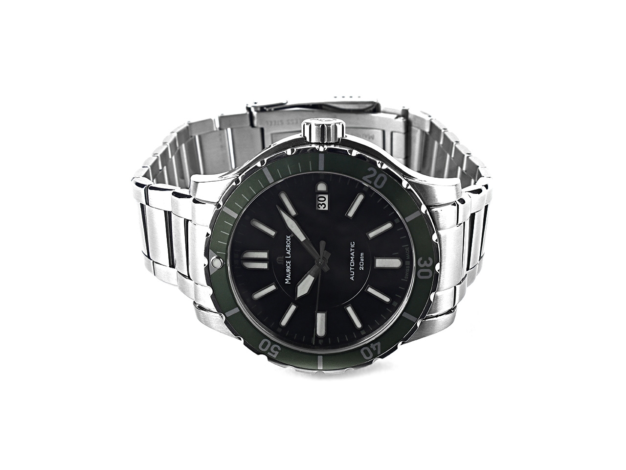 Maurice Lacroix Miros Diver Automatik Edelstahl anthrazit
