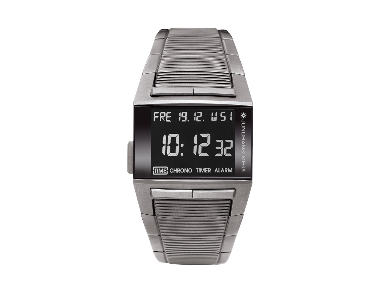 Junghans Mega 1000 Limited Edition Funkuhr Titan 38x36mm