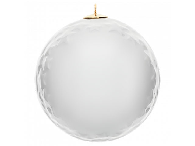 Baumschmuck Kugel mit Relief Sterne