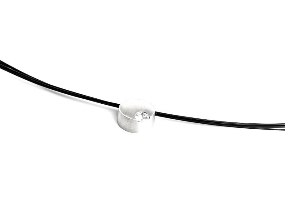 Set   5 Anhänger Platin Brillant