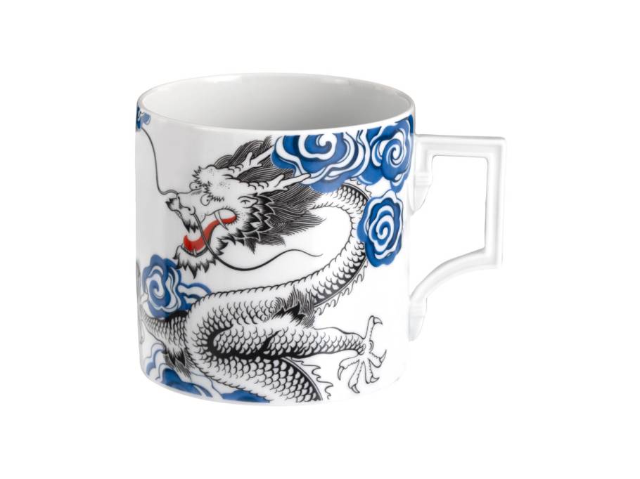 MUG Collection Big Mug Henkelbecher "Glücksdrache" weiß