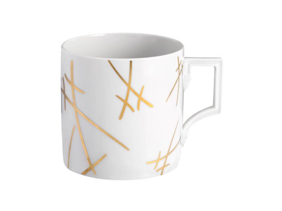 MUG Collection Big Mug Henkelbecher "Swords" weiß