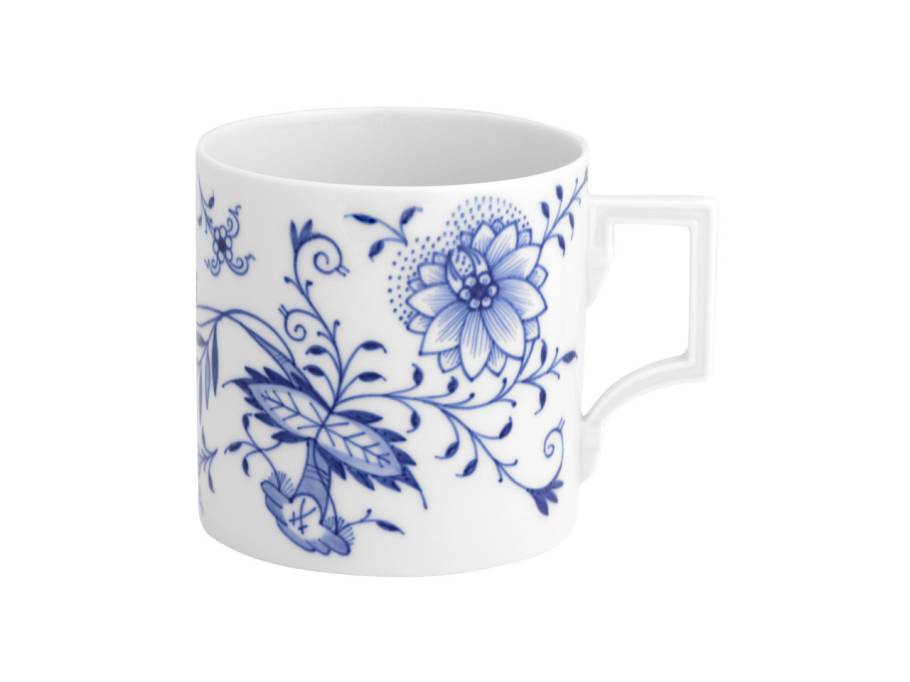 MUG Collection Big Mug Henkelbecher "Zwiebelmuster Style" weiß
