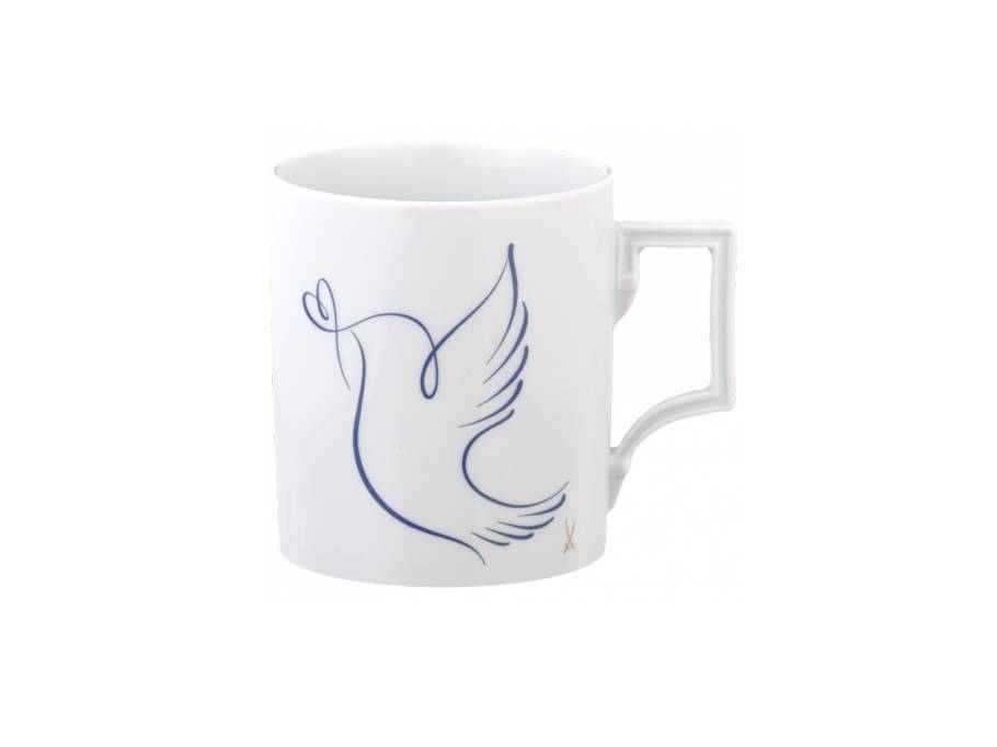 MUG Collection Henkelbecher PEACE-MUGS "Friedenstaube" in Blau