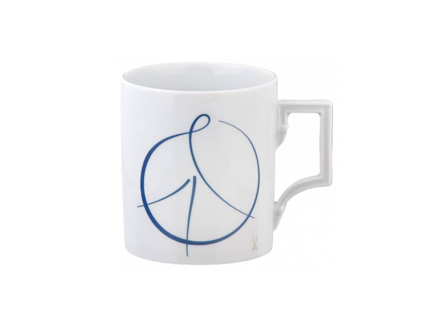  MUG Collection Henkelbecher PEACE-MUGS "Peace" in Blau