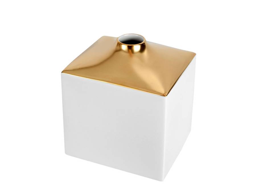 Vase Cosmopolitan rechteckig 13cm Gold