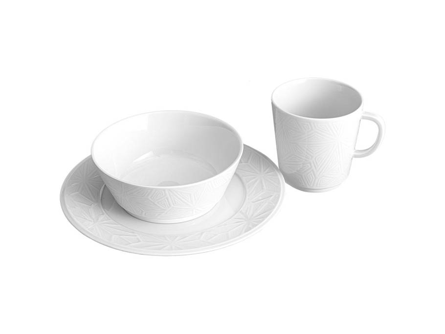 Frühstücks-Set "Vitruv Graphic"